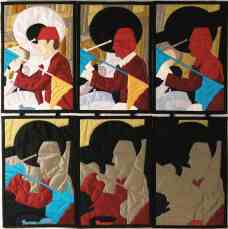 Hokum  All that Jazz - Each Panel 20 x 30 cm.